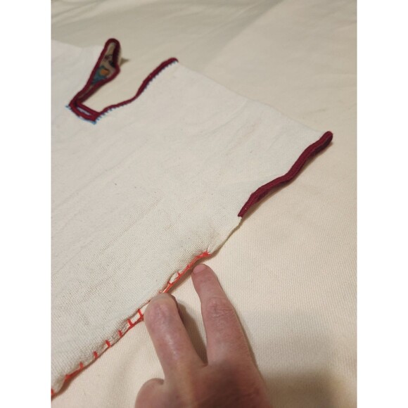 Huanengo Michoacano Embroidered / Cross Stitch Handmade Mexican floral Top M/L - Picture 6 of 8